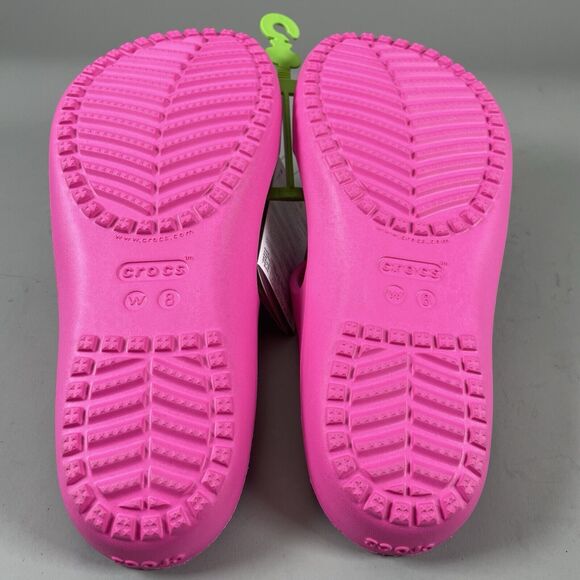 Crocs Kadee II Women’s Size 8 Strappy Slip On Sandals Electric Pink Casual NEW - Picture 5 of 6